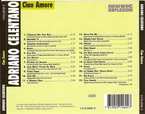 Adriano Celentano - Ciao Amore (1993) CD-Rip