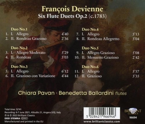 Chiara Pavan - Devienne: 6 Flute Duets, Op. 2 (2023) Hi-Res