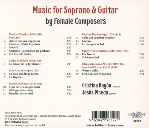 Cristina Bayón Álvarez - Music for Soprano & Guitar by Female Composers (2023) Hi-Res