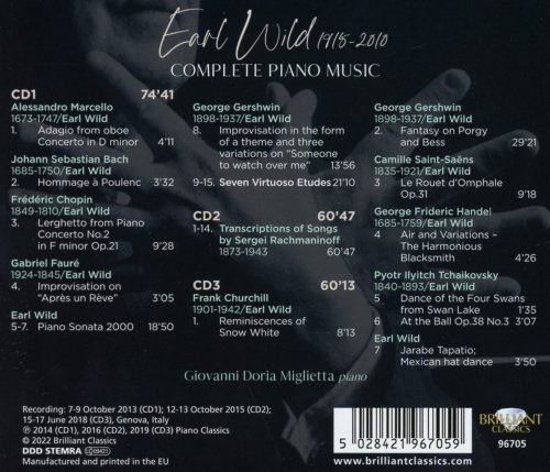 Giovanni Doria Miglietta - Earl Wild: Complete Piano Music (2022)