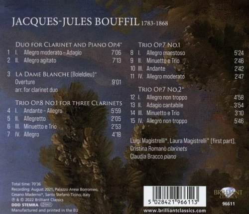 Luigi Magistrelli - Bouffil: Clarinet Chamber Music (2022)
