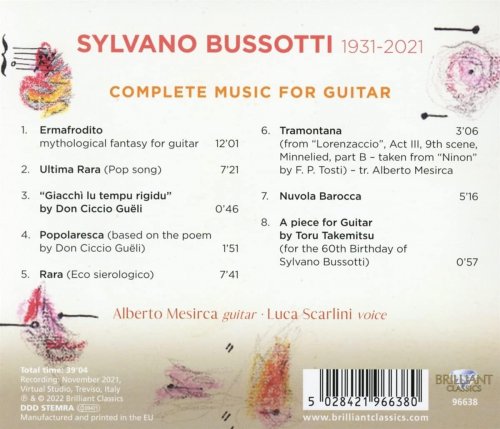 Alberto Mesirca - Bussotti: Complete Music for Guitar (2022) Hi-Res