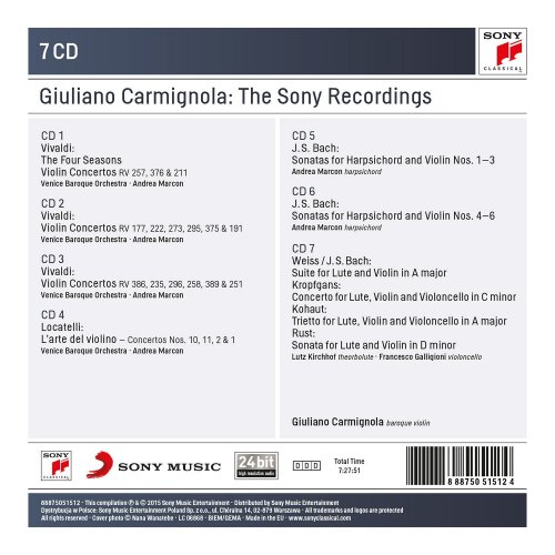 Giuliano Carmignola - The Sony Recordings (2015) [7CD Box Set]