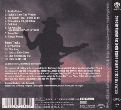 Stevie Ray Vaughan And Double Trouble - Couldn't Stand The Weather (1984) [2000 SACD]