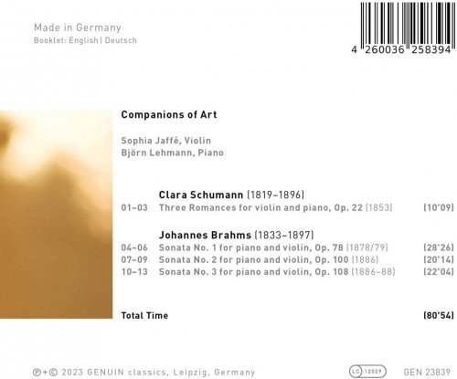 Sophia Jaffé, Björn Lehmann - Companions of Art (2023) [Hi-Res]