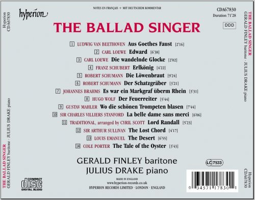 Gerald Finley, Julius Drake - The Ballad Singer (2011) CD-Rip