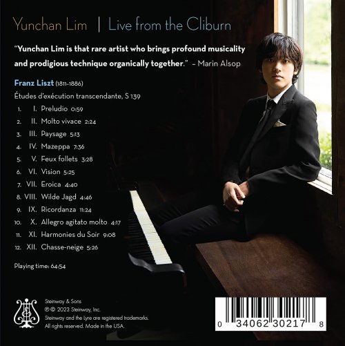 Yunchan Lim - Live from The Cliburn - Liszt: Transcendental Etudes (Live) (2023) [Hi-Res]