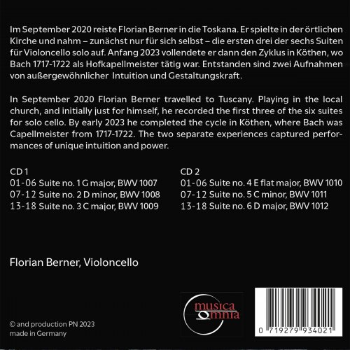 Florian Berner - 6 Cello Suites (2023) [Hi-Res]