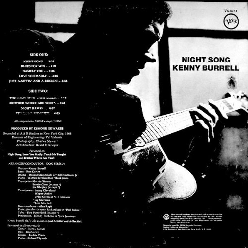 Kenny Burrell - Night Song (1969) LP