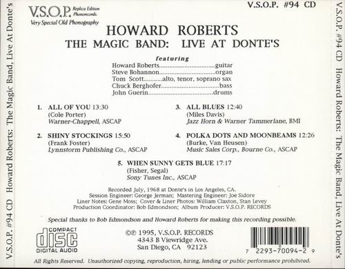 Howard Roberts - The Magic Band: Live at Donte's (1995) CD Rip