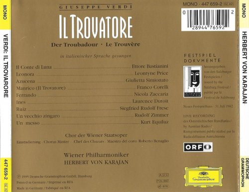 Herbert von Karajan - Verdi: Il Trovatore (1962) [1995]