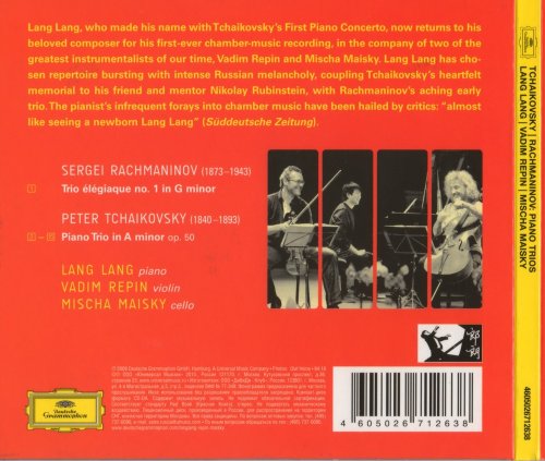Lang Lang, Mischa Maisky, Vadim Repin - Tchaikovsky, Rachmaninov: Piano Trios (2013) CD-Rip