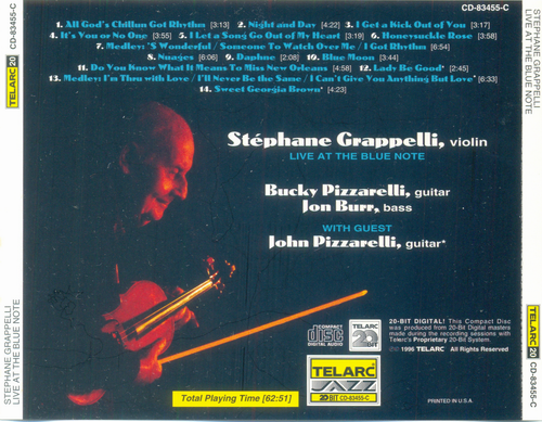 Stéphane Grappelli - Live at the Blue Note (1996)