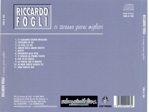 Riccardo Fogli - Ci Saranno Giorni Migliori (2005) CD-Rip