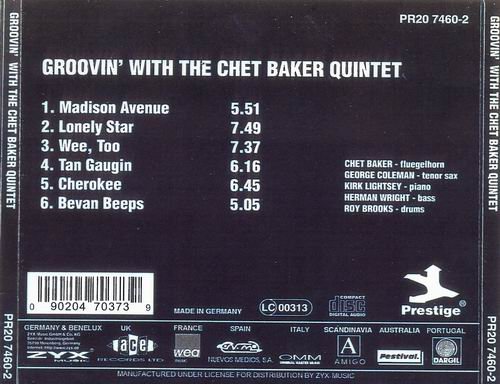 Chet Baker Quintet - Groovin' With The Chet Baker Quintet (1966)