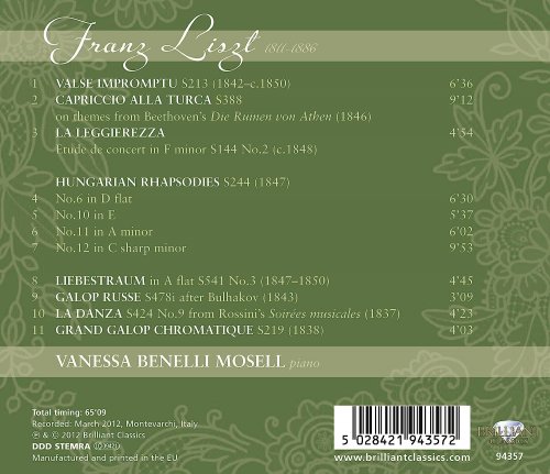 Vanessa Benelli Mosel - Liszt: A Liszt Recital (2012)