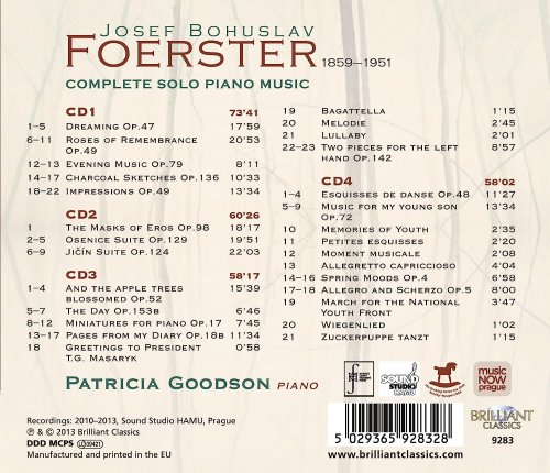 Patricia Goodson - Foerster: Dreams, Memories and Impressions (Complete Solo Piano Music) [4CD] (2013)