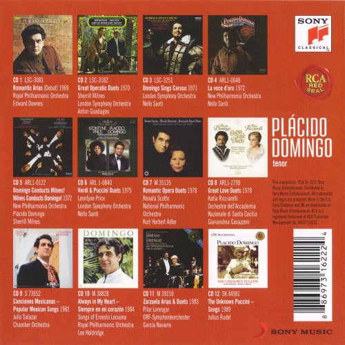 Placido Domingo - The Album Collection: Recital and Duet Recordings (1969-1989) (12CD BoxSet) (2010) CD-Rip