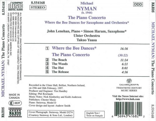 John Lenehan, Simon Haram - Michael Nyman: The Piano Concerto & Where the Bee Dances (1998) CD-Rip