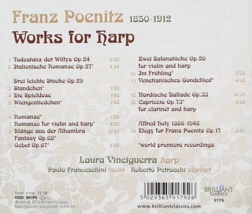 Laura Vinciguerra, Paolo Franchesini, Roberto Petrocchi - Poenitz: Works for Harp (2010)