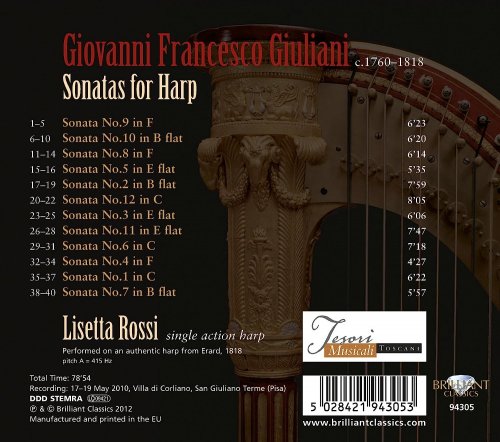 Lisetta Rossi - Giuliani: Harp Sonatas (2012)