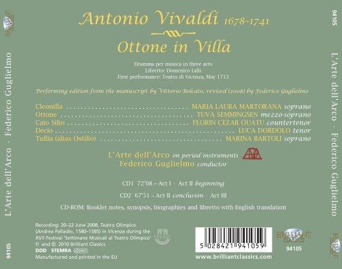 L’Arte dell’Arco, Federico Guglielmo - Vivaldi: Ottone in Villa (2010)