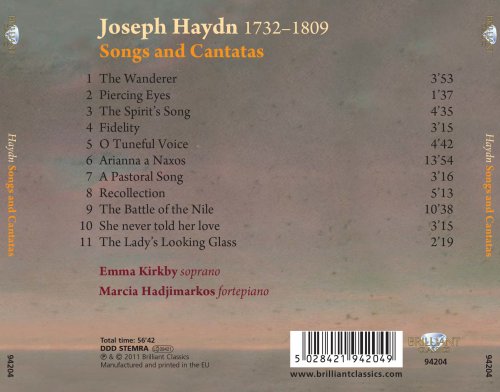 Emma Kirkby, Marcia Hadjimarkos - Haydn: Songs and Cantatas (2011)