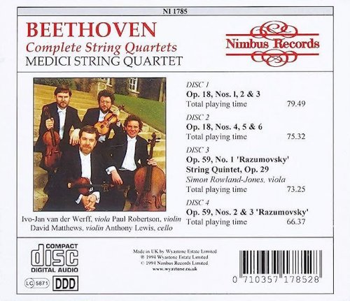 Medici String Quartet - Beethoven: Complete String Quartets (1994) [8CD Box Set]