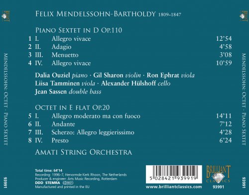 Amati String Orchestra, Gil Sharon - Mendelssohn: Octet, Piano Sextet (2009)