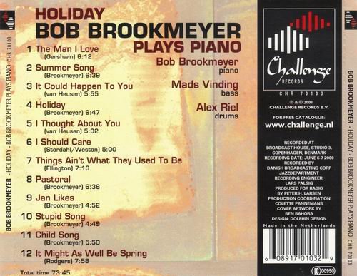 Bob Brookmeyer - Holiday: Bob Brookmeyer Plays Piano (2001)