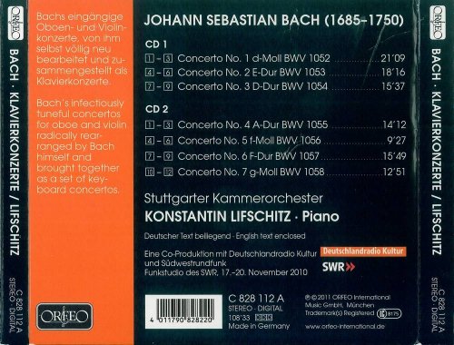 Konstantin Lifshitz - J.S. Bach: Piano Concertos BWV 1052-1058 (2011) CD-Rip