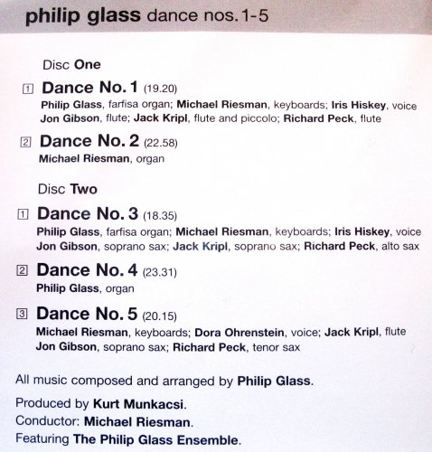 Philip Glass - Dance Nos. 1-5 (1998) CD-Rip