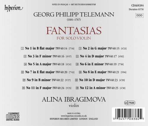 Alina Ibragimova - Telemann: Fantasias for Solo Violin (2022) [Hi-Res]