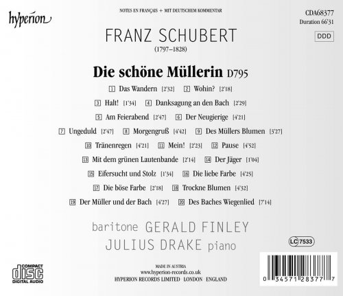 Gerald Finley, Julius Drake - Schubert: Die schöne Müllerin, D. 795 (2022) [Hi-Res]