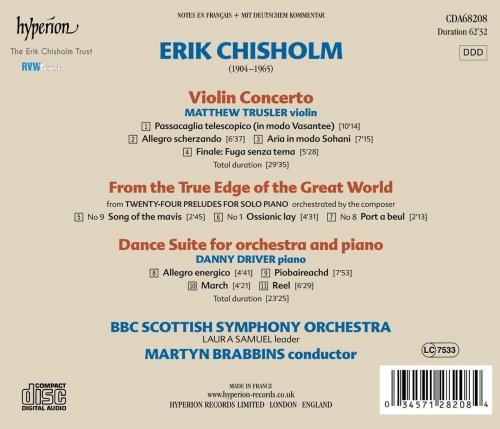 BBC Scottish Symphony Orchestra, Martyn Brabbins - Erik Chisholm: Violin Concerto & Dance Suite (2017) [Hi-Res]
