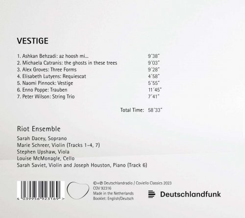 Riot Ensemble - Vestige (2023) Hi-Res