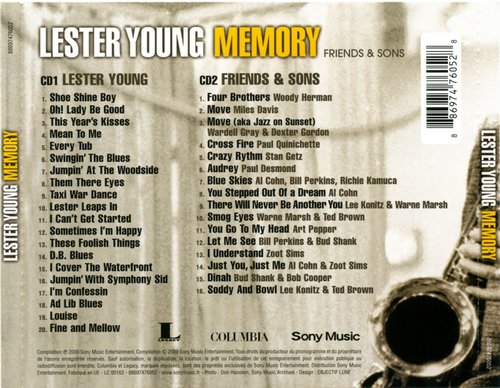 Lester Young - Memory: Friends & Sons (2009) CD-Rip