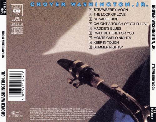 Grover Washington, Jr. - Strawberry Moon (1987) CD Rip