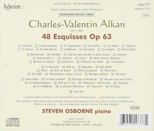 Steven Osborne - Alkan: Esquisses (48), Op. 63 (2003)