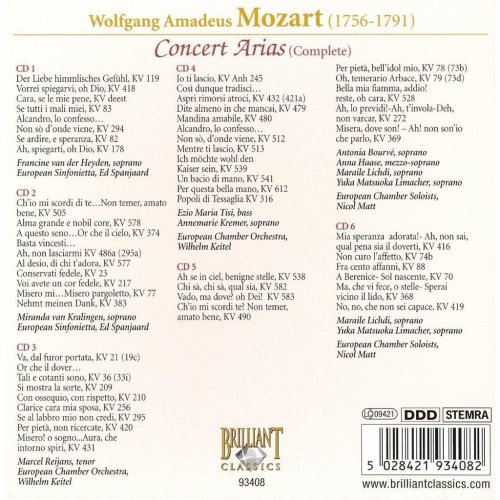 Miranda van Kralingen, European Sinfonietta, Ed Spanjaard - Mozart: Concert Arias (Complete) [6CD] (2013)