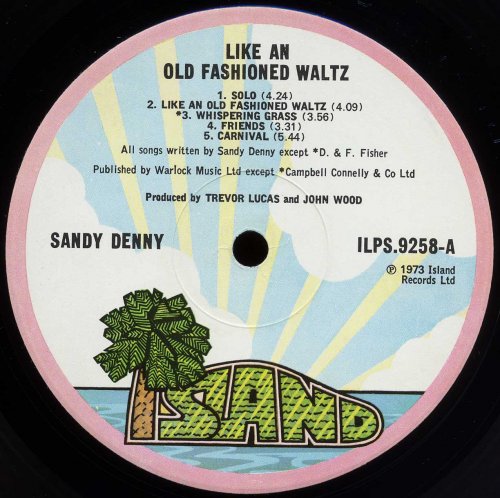 Sandy Denny - Like An Old Fashioned Waltz (1973) LP