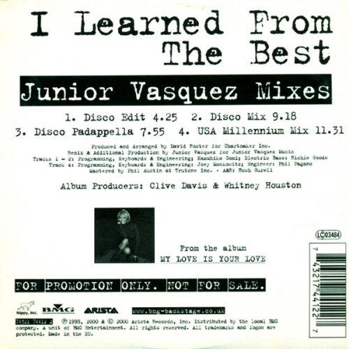 Whitney Houston - I Learned From The Best (Junior Vasquez Mixes) (2000)
