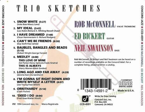 Rob McConnell, Ed Bickert, Neil Swainson - Trio Sketches (1994)