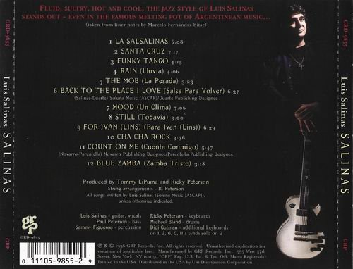 Luis Salinas - Salinas (1996) CD Rip