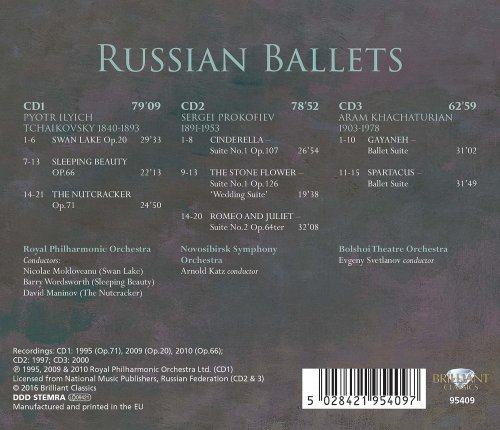 Royal Philharmonic Orchestra, Novosibirsk Symphony Orchestra, Bolshoi Theatre Orchestra - Russian Ballets (2016)