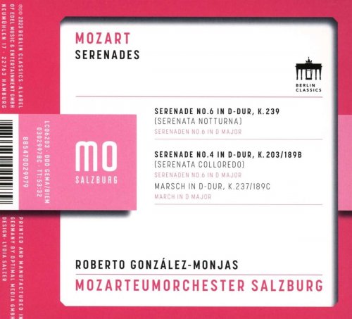 Mozarteumorchester Salzburg, Roberto González-Monjas - Mozart: Serenades (2023) [Hi-Res]