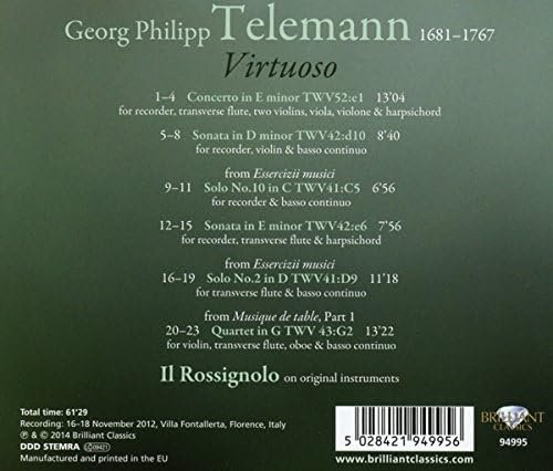 Il Rossignolo - Telemann: Virtuoso (2014)