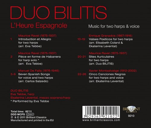 Duo Bilitis, Eva Tebbe, Ekaterina Levental - Ravel: L'Heure Espagnole (2011)