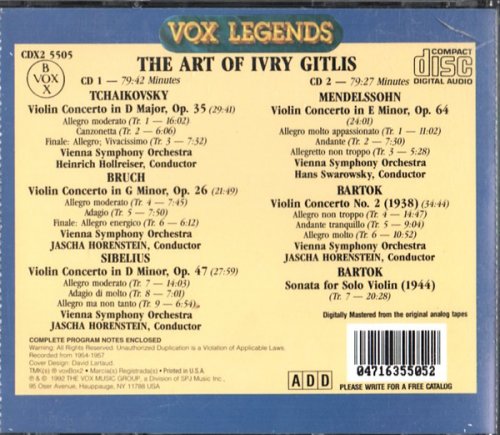 Ivry Gitlis - The Art of Ivry Gitlis (1992) CD-Rip