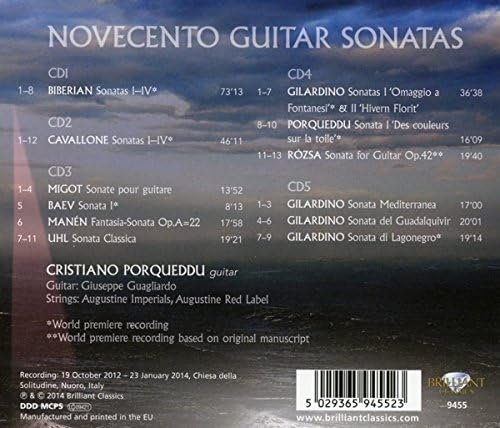 Cristiano Porqueddu - Novecento Guitar Sonatas (2014)